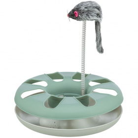 4135 Trixie Crazy Circle with plush mouse, plastic, ø 24 × 29 cm
